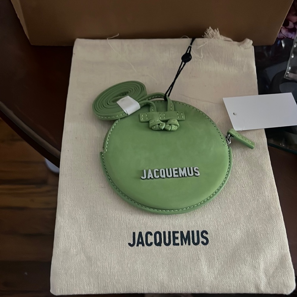 AUTHENTIC Mini GREEN  suede JACQUEMUS .Brand New